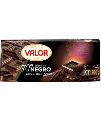 CHOCOLATE VALOR NEGRO 70% 200G